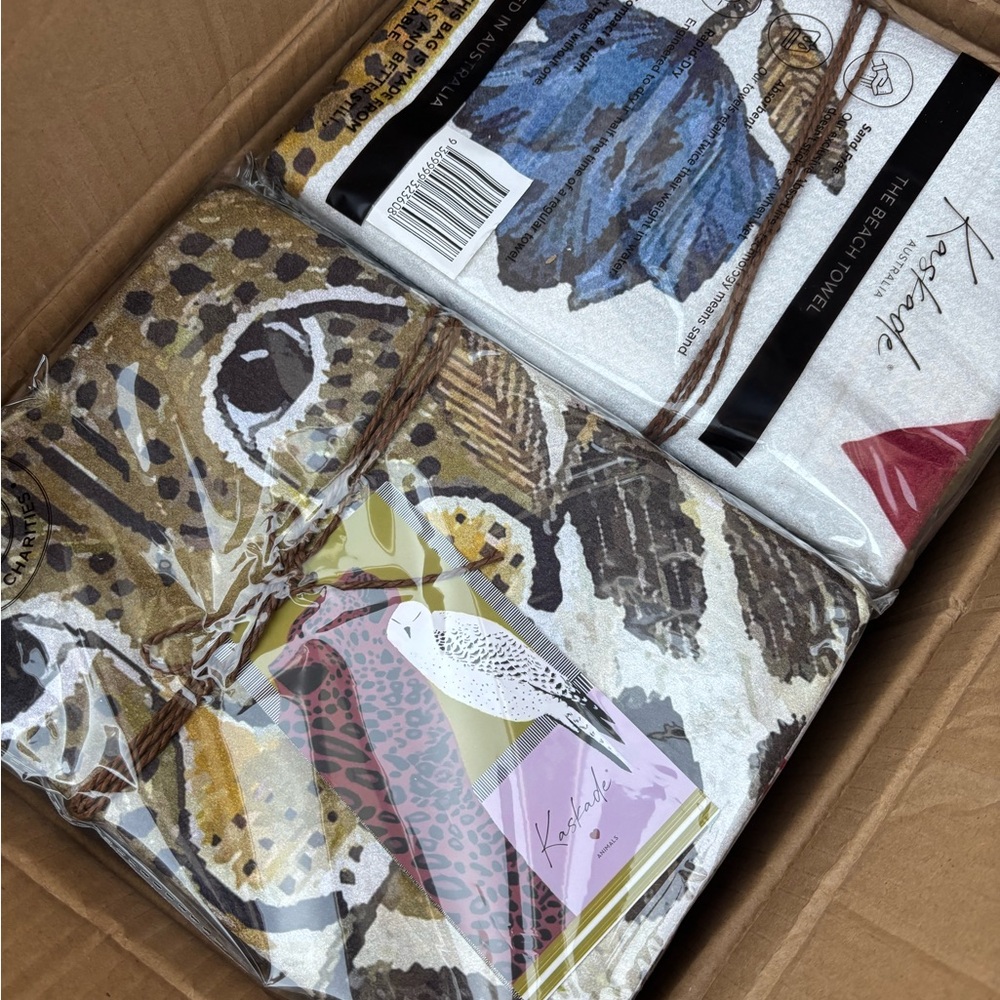 Kasbah Animal Print Towels “Sand-Free”